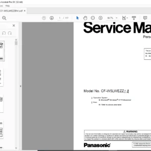 Panasonic CF-W5LWEZZ1 2  Personal Computer Service Manual - PDF DOWNLOAD