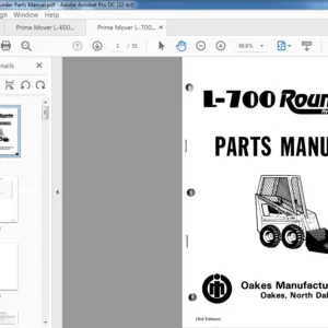 Prime Mover L-700 Rounder Parts Manual - PDF DOWNLOAD