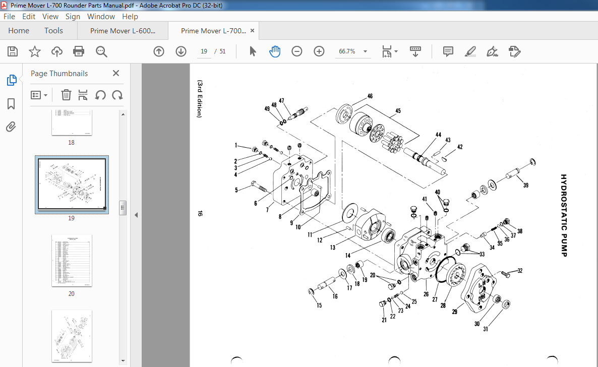 Prime Mover L-700 Rounder Parts Manual - PDF DOWNLOAD ~ HeyDownloads