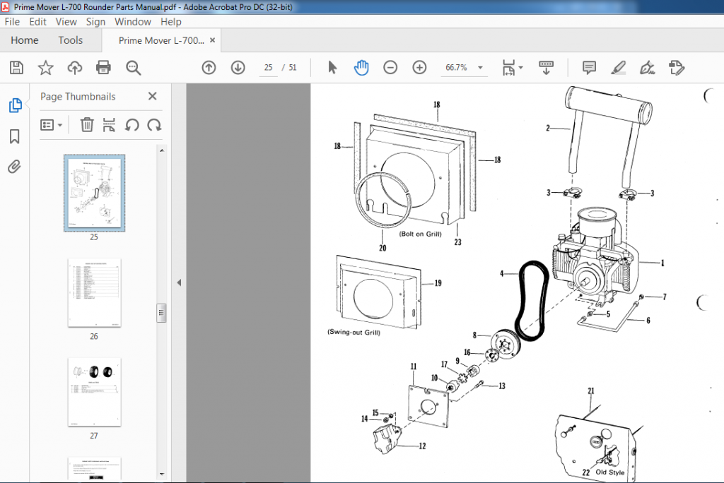 Prime Mover L-700 Rounder Parts Manual - PDF DOWNLOAD ~ HeyDownloads