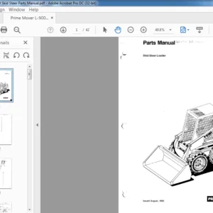 Prime Mover L-900 930 Skid Steer Parts Manual - PDF DOWNLOAD
