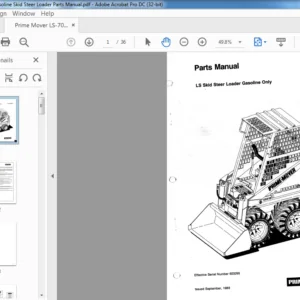 Prime Mover LS-70 Gasoline Skid Steer Loader Parts Manual - PDF DOWNLOAD