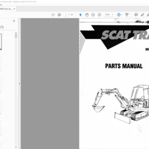 SCAT TRAK Mini Excavator 530 533 Parts Manual - PDF DOWNLOAD