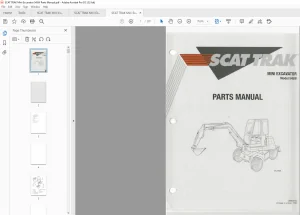 SCAT TRAK Mini Excavator 545W Parts Manual - PDF DOWNLOAD