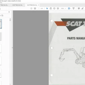 SCAT TRAK Mini Excavator 545W Parts Manual - PDF DOWNLOAD