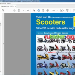 SCOOTERS TWIST & GO 50-250CC CARBURETTOR ENGINES SERVICE MANUAL