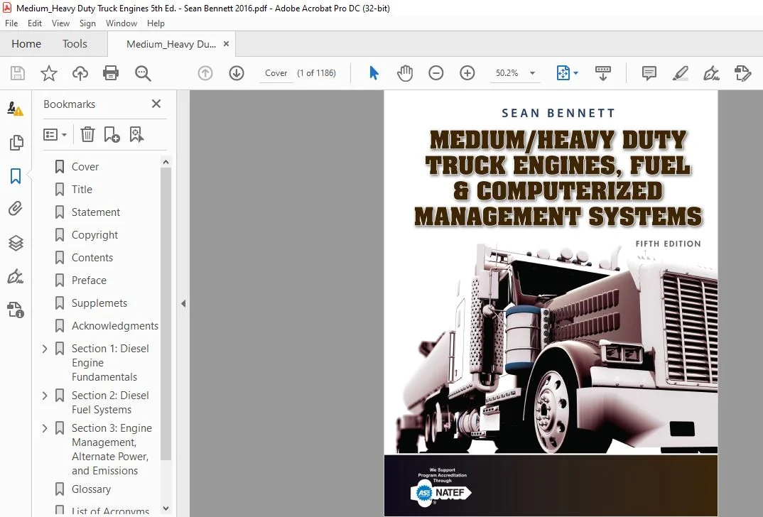 SEAN BENNETT MEDIUM & HEAVY DUTY TRUCK ENGINES FUEL & COMPUTERIZED MANAGEMENT SYSTEMS MANUAL - Image 3