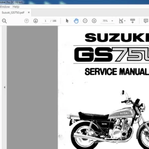 SUZUKI GS750 SERVICE MANUAL  - PDF DOWNLOAD