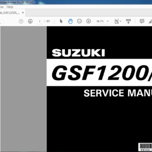 SUZUKI GSF 1200 S SERVICE MANUAL - PDF DOWNLOAD