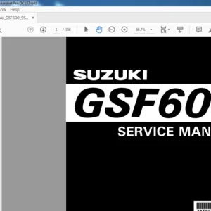 SUZUKI GSF 600 SERVICE MANUAL - PDF DOWNLOAD
