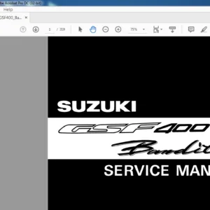 SUZUKI GSF400 BANDIT SERVICE MANUAL - PDF DOWNLOAD