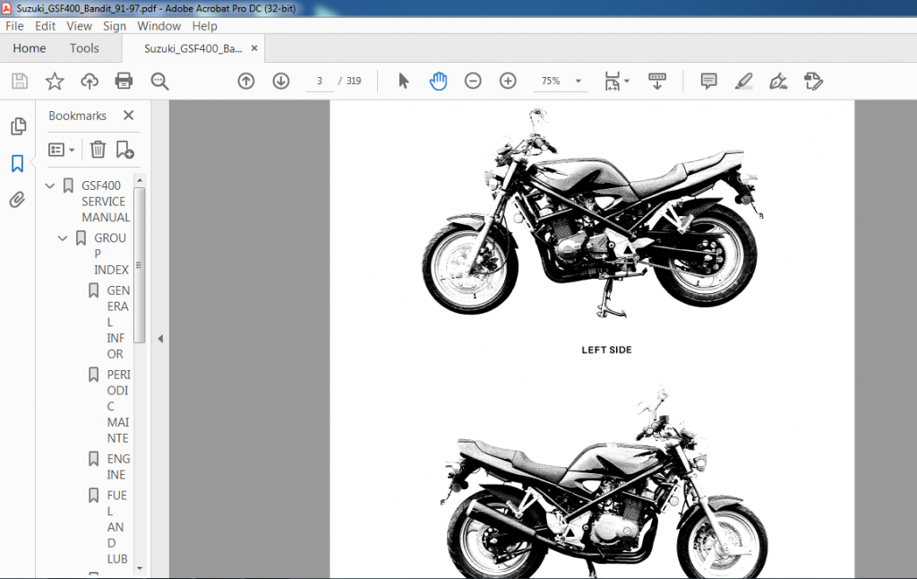 SUZUKI GSF400 BANDIT SERVICE MANUAL PDF DOWNLOAD HeyDownloads