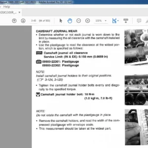 SUZUKI GSX 1300R HAYABUSA SERVICE MANUAL  - PDF DOWNLOAD