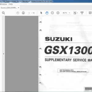 SUZUKI GSX 1300R SUPPLEMENTARY SERVICE MANUAL - PDF DOWNLOAD