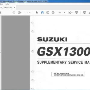 SUZUKI GSX 1300R SUPPLEMENTARY SERVICE MANUAL - PDF DOWNLOAD