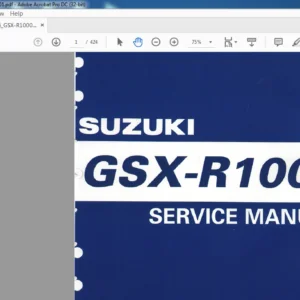 SUZUKI GSX -R 1000 SERVICE MANUAL - PDF DOWNLOAD