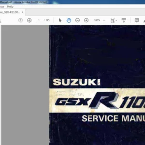 SUZUKI GSX R 1100 SERVICE MANUAL  - PDF DOWNLOAD