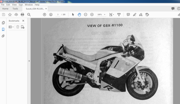 SUZUKI GSX R 1100 SERVICE MANUAL - PDF DOWNLOAD - HeyDownloads - Manual ...