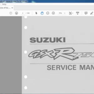 SUZUKI GSX- R750W SERVICE MANUAL - PDF DOWNLOAD