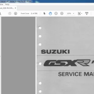 SUZUKI GSXR 1100 SERVICE MANUAL - PDF DOWNLOAD