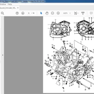 SUZUKI INTUDER  VS1000 (GEMAN) PARTS MANUAL - PDF DOWNLOAD