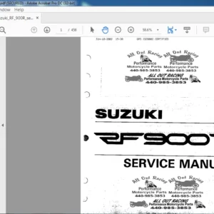 SUZUKI RF 900R SERVICE MANUAL - PDF DOWNLOAD