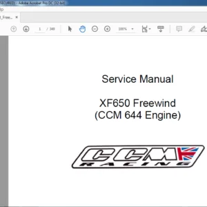 SUZUKI XF 650 FREEWIND (CCM 644 ENGINE ) SERVICE MANUAL - PDF DOWNLOAD