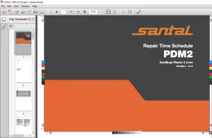 Santal PDM2 Seedlings Planter 2 Repair Time Schedule Manual - PDF DOWNLOAD