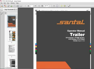 Santal Trailer VT10 Tandem VT10BE Tandem VT12 Tandem VT13 Tridem Operator Manual - PDF DOWNLOAD