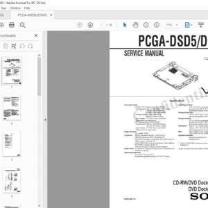 Sony PCGA-DSD5 DSM5 Laptop SERVICE MANUAL - PDF DOWNLOAD