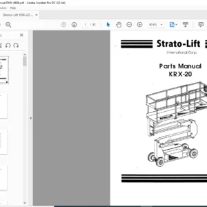 Strato-Lift KRX-20 Parts Manual - PDF DOWNLOAD