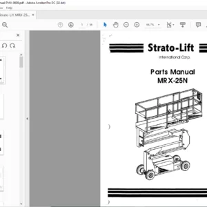 Strato-Lift MRX-25N Parts Manual - PDF DOWNLOAD