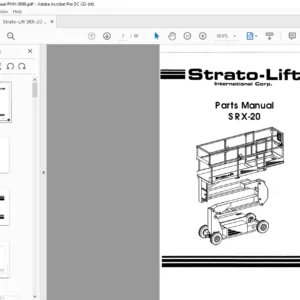 Strato-Lift SRX-20 Parts Manual - PDF DOWNLOAD