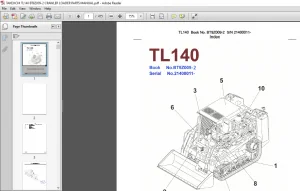 TAKEUCHI TL140 BT9Z009-2 CRAWLER LOADER PARTS MANUAL - PDF DOWNLOAD