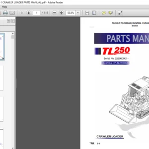TAKEUCHI TL130 BT8Z012 CRAWLER LOADER PARTS MANUAL - PDF DOWNLOAD