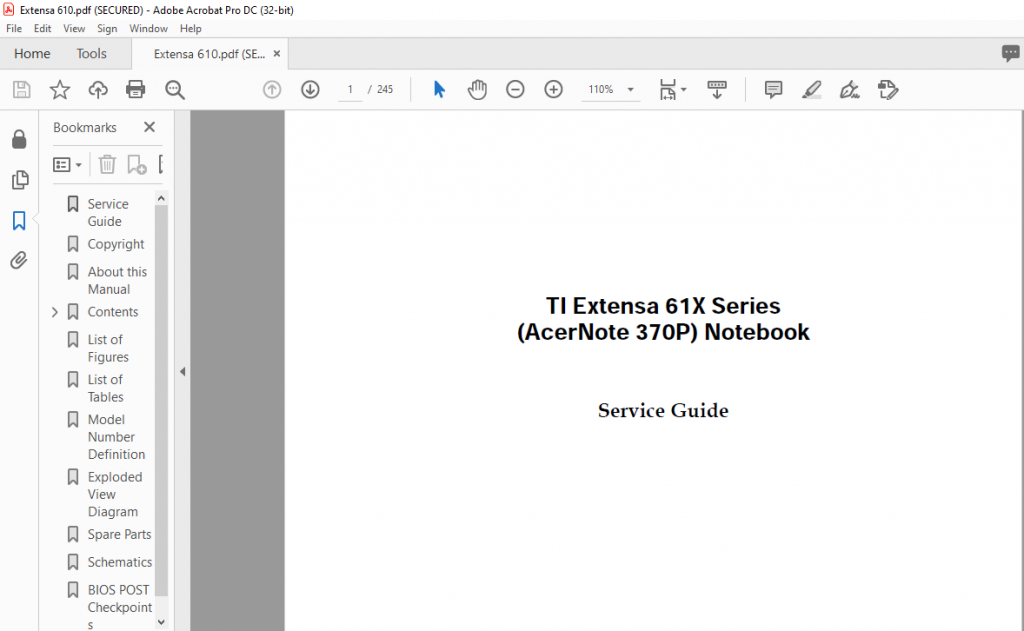 Ti Extensa X Series Acernote P Notebook Laptop Service Guide Manual Pdf Download