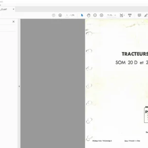 Tracteurs SOM 20 D et 25 D Parts Manual - PDF DOWNLOAD (FRENCH)