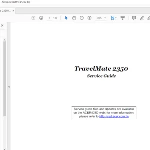 Travel Mate 2350 laptop Service Guide Manual - PDF DOWNLOAD