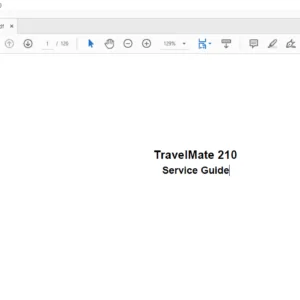 TravelMate 210 Laptop Service Guide Manual - PDF DOWNLOAD