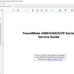 TravelMate 2480 3260 3270 Series Laptop Service Guide Manual - PDF DOWNLOAD