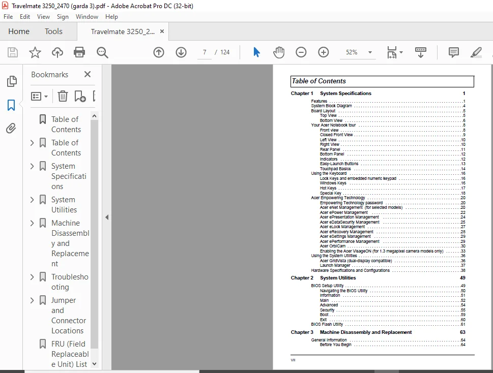 TravelMate 3250 2470 Series Laptop Service Guide Manual - PDF DOWNLOAD - Image 3