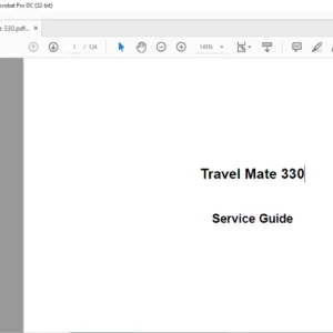 TravelMate 330 Laptop  Service Guide Manual - PDF DOWNLOAD