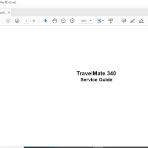 TravelMate 340 Laptop  Service Guide Manual - PDF DOWNLOAD