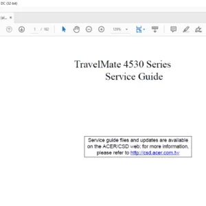 TravelMate 4530 Series Laptop Service Guide Manual - PDF DOWNLOAD