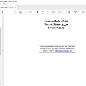 TravelMate 4650 TravelMate 4150 Laptop Service Guide Manual - PDF DOWNLOAD