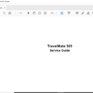 TravelMate 505 Laptop Service Guide Manual - PDF DOWNLOAD