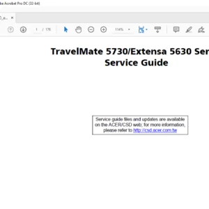 TravelMate 5730 Extensa 5630 Series Laptop Service Guide Manual - PDF DOWNLOAD