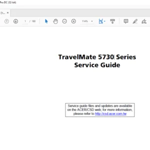 TravelMate 5730 Series Laptop Service Guide Manual - PDF DOWNLOAD