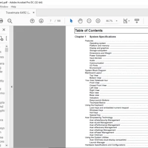 TravelMate 6492 Series Laptop  Service Guide Manual - PDF DOWNLOAD