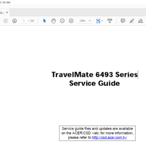 TravelMate 6493 Series Laptop  Service Guide Manual - PDF DOWNLOAD
